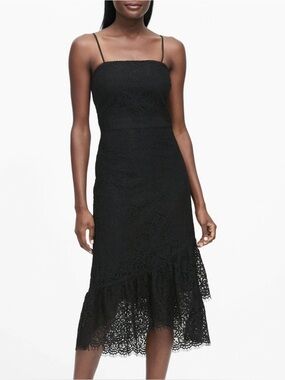 Banana Republic Black Lace Dress - size 10